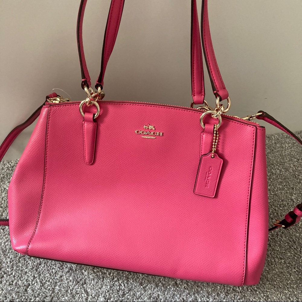 Coach christ Sutton shoulder bag crossbody NWT pink